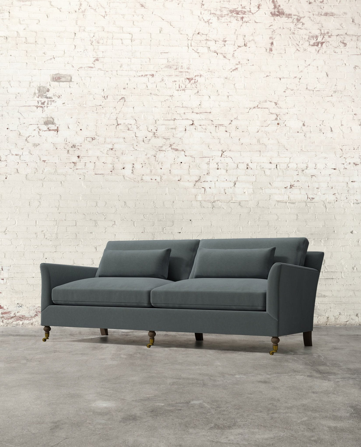 Mavelle Alfie 87" Sofa with Brass Casters sofa - View 10