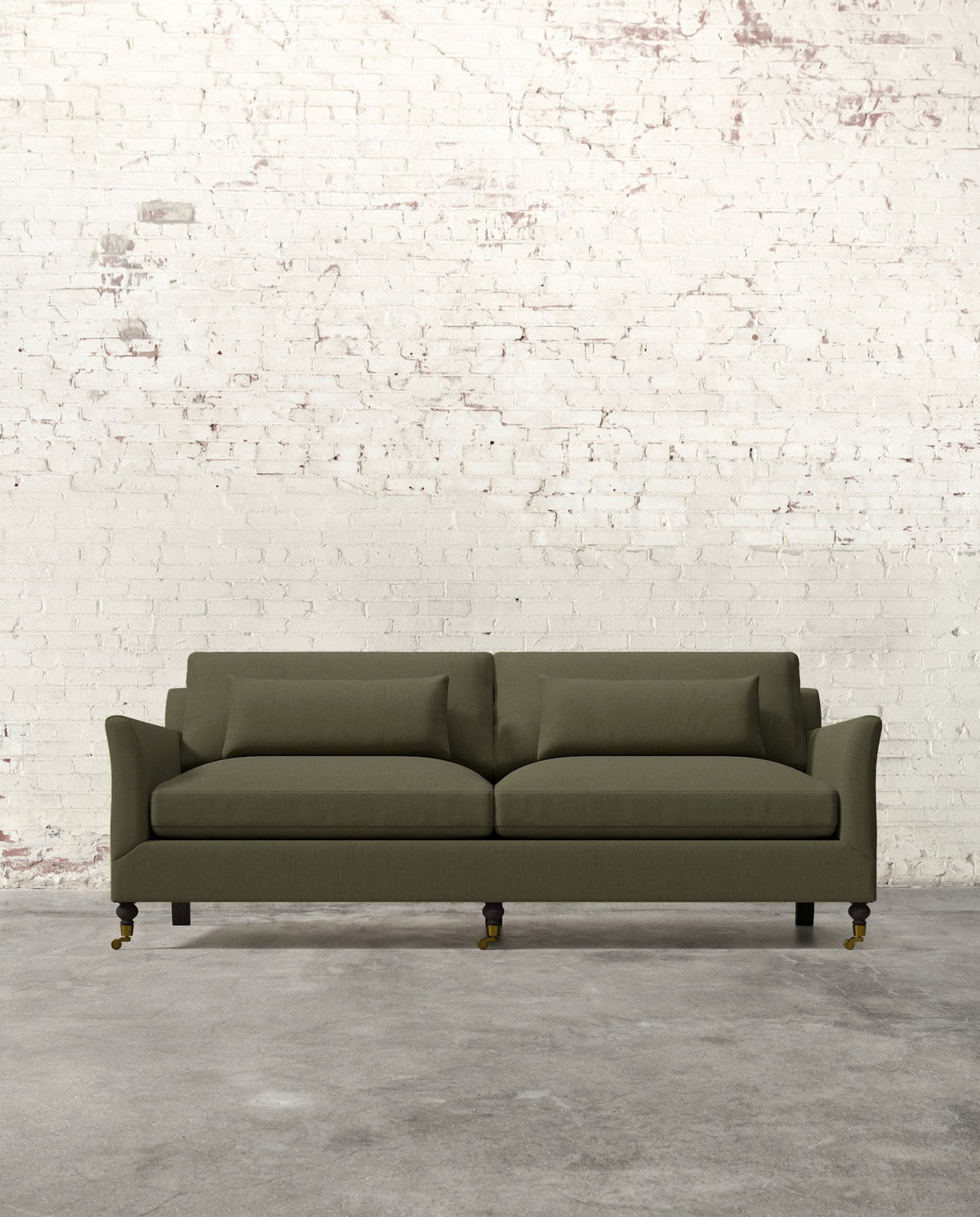 Mavelle Alfie 87" Sofa with Brass Casters sofa - View 26