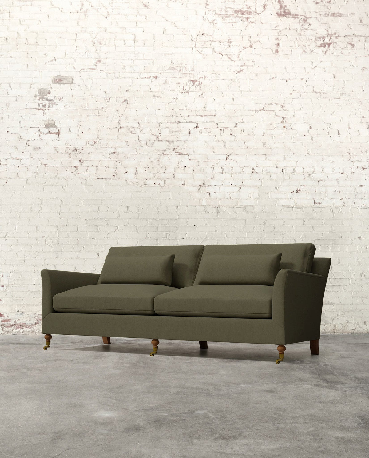 Mavelle Alfie 87" Sofa with Brass Casters sofa - View 17