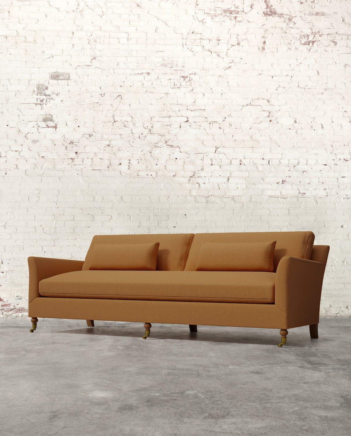 Mavelle Alfie 97" Bench Sofa with Brass Casters sofa - View 21