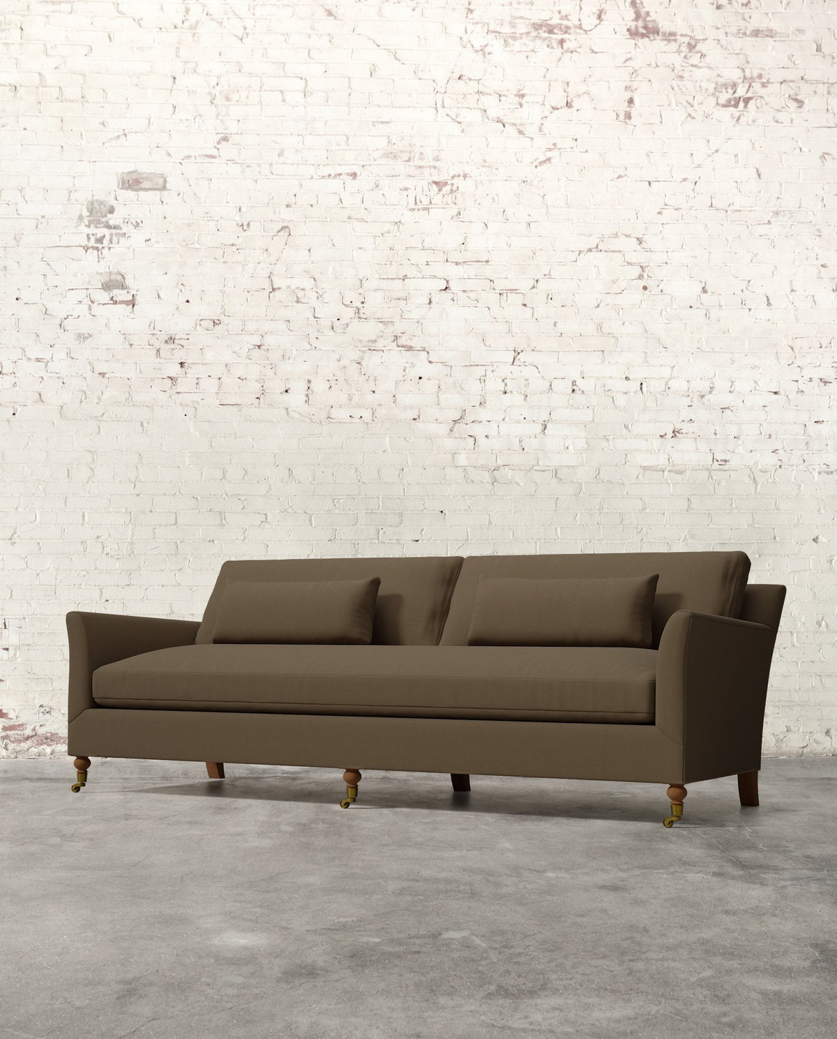 Mavelle Alfie 97" Bench Sofa with Brass Casters sofa - View 22