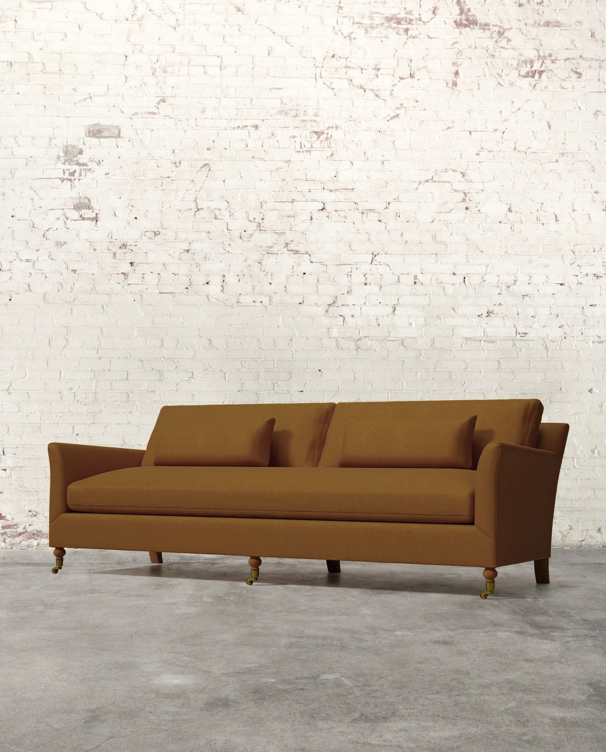 Mavelle Alfie 97" Bench Sofa with Brass Casters sofa - View 27