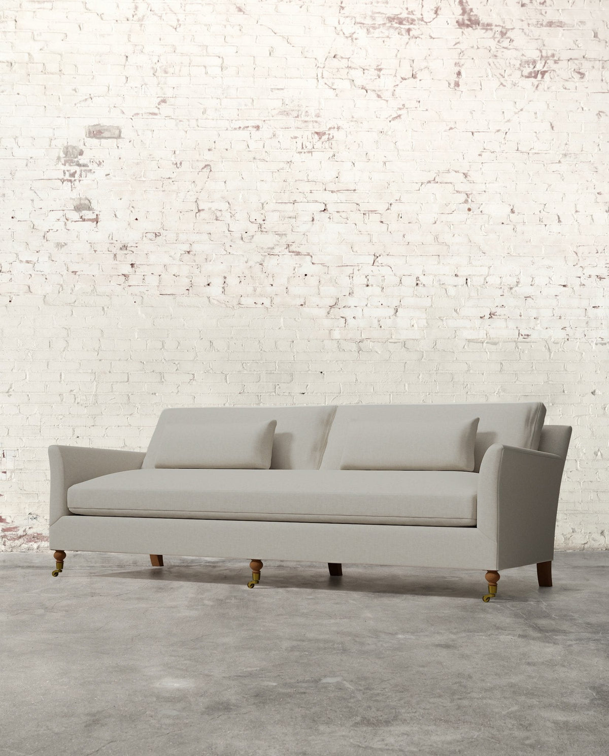 Mavelle Alfie 97" Bench Sofa with Brass Casters sofa - View 20