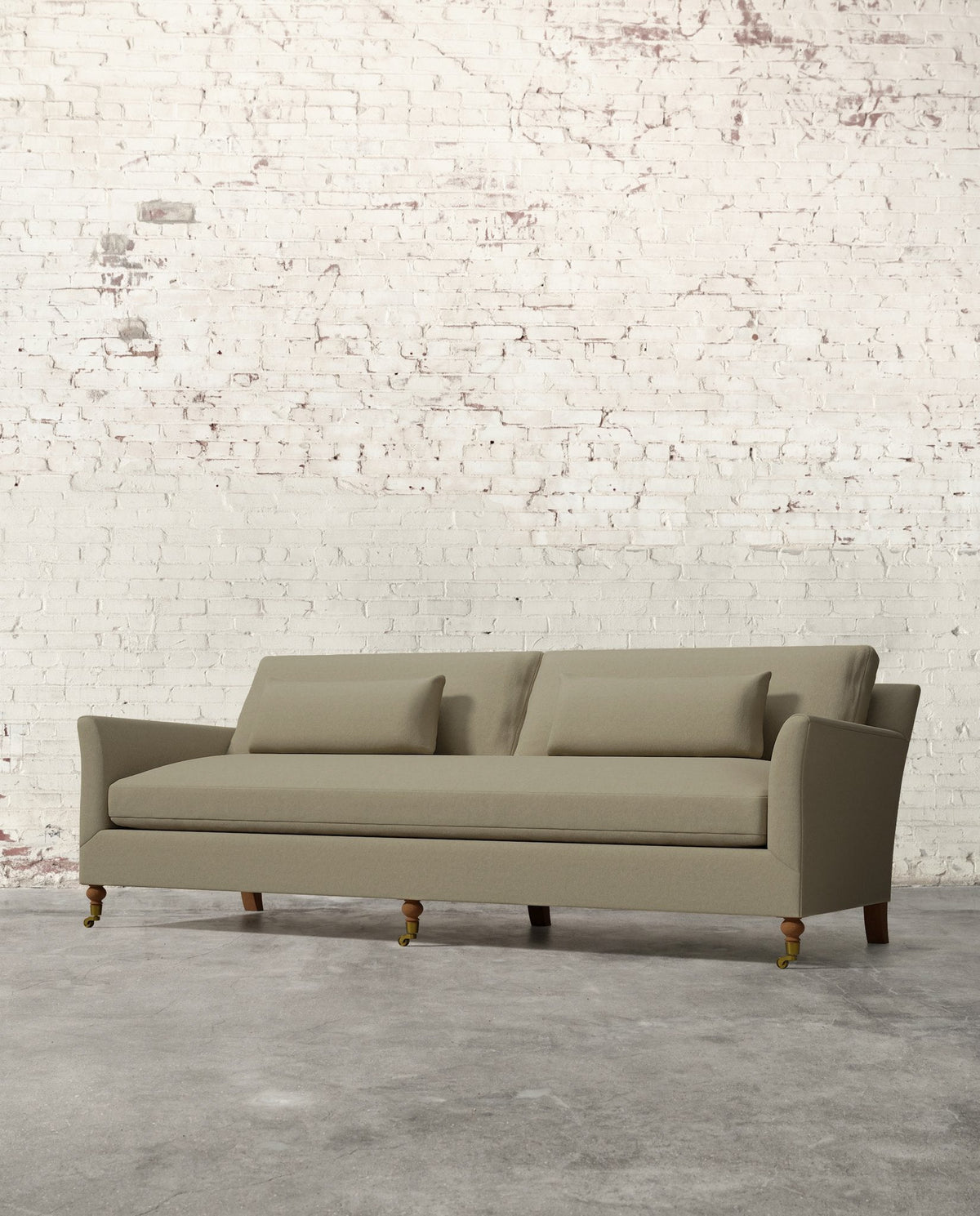 Mavelle Alfie 97" Bench Sofa with Brass Casters sofa - View 25
