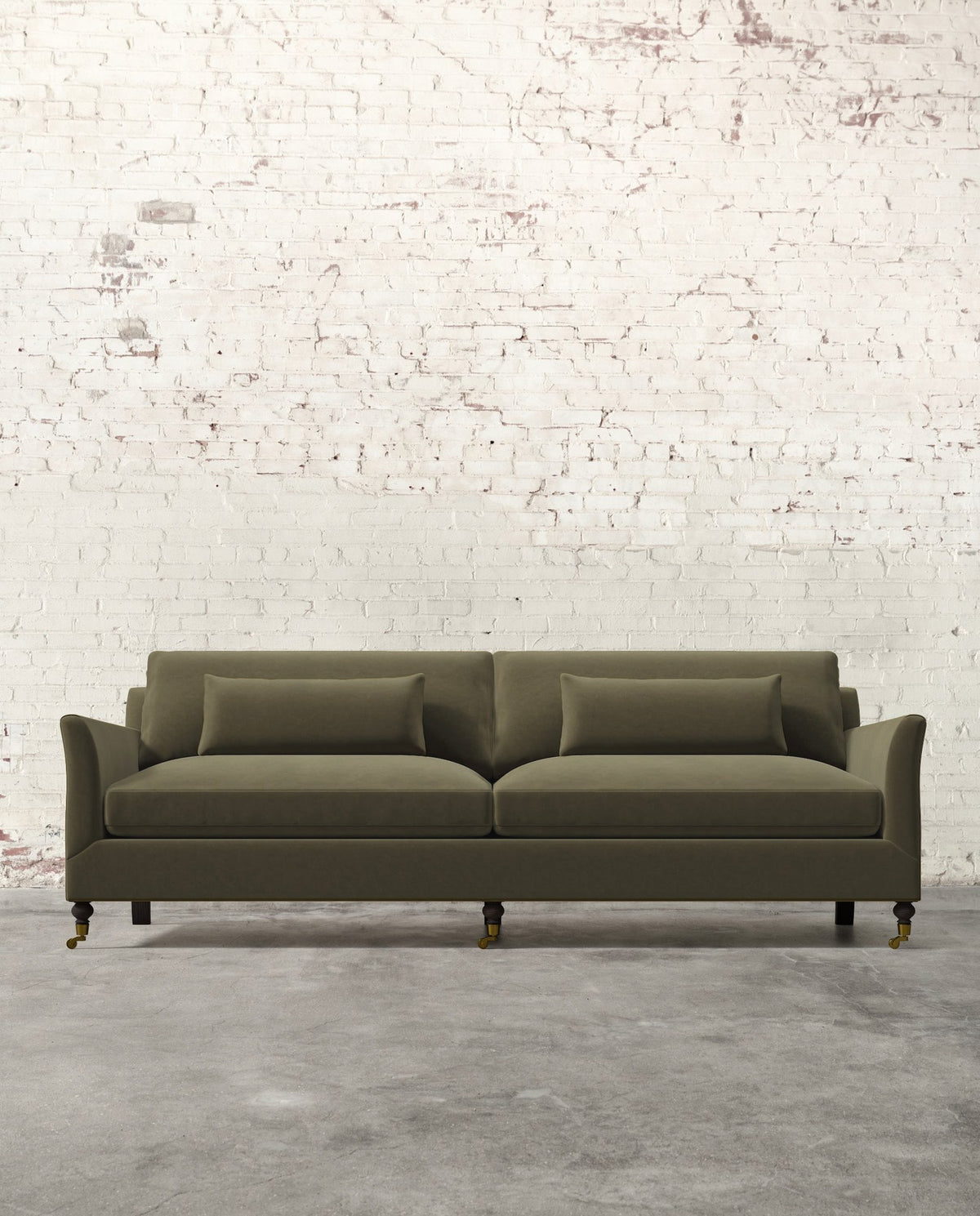 Mavelle Alfie 97" Sofa with Brass Casters sofa - View 22