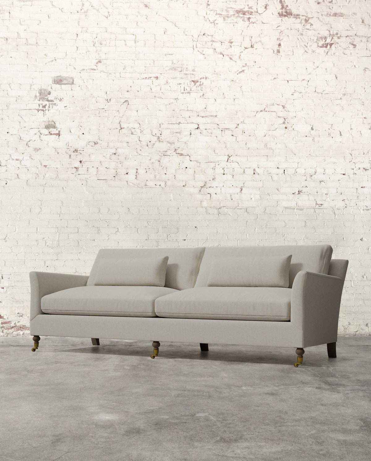 Mavelle Alfie 97" Sofa with Brass Casters sofa