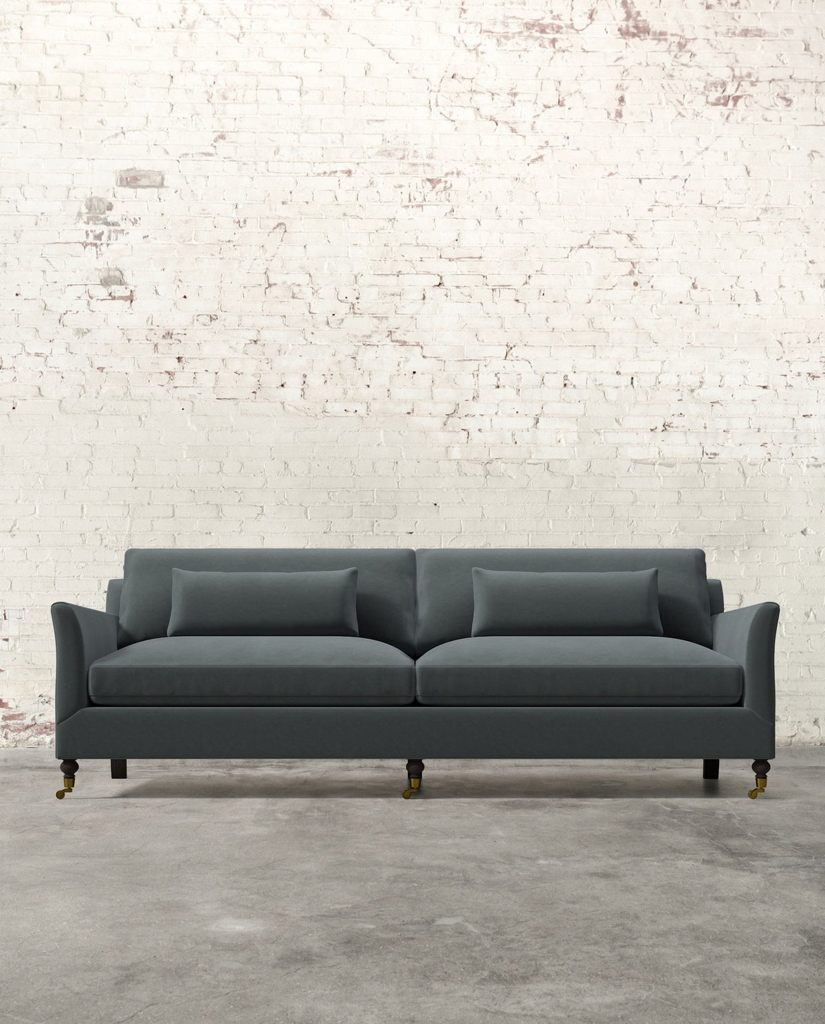 Mavelle Alfie 97" Sofa with Brass Casters sofa - View 17