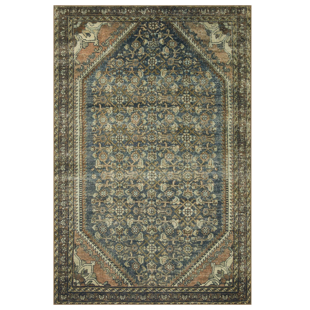 Mavelle Banks Denim Clay Rug area rug - Detail View