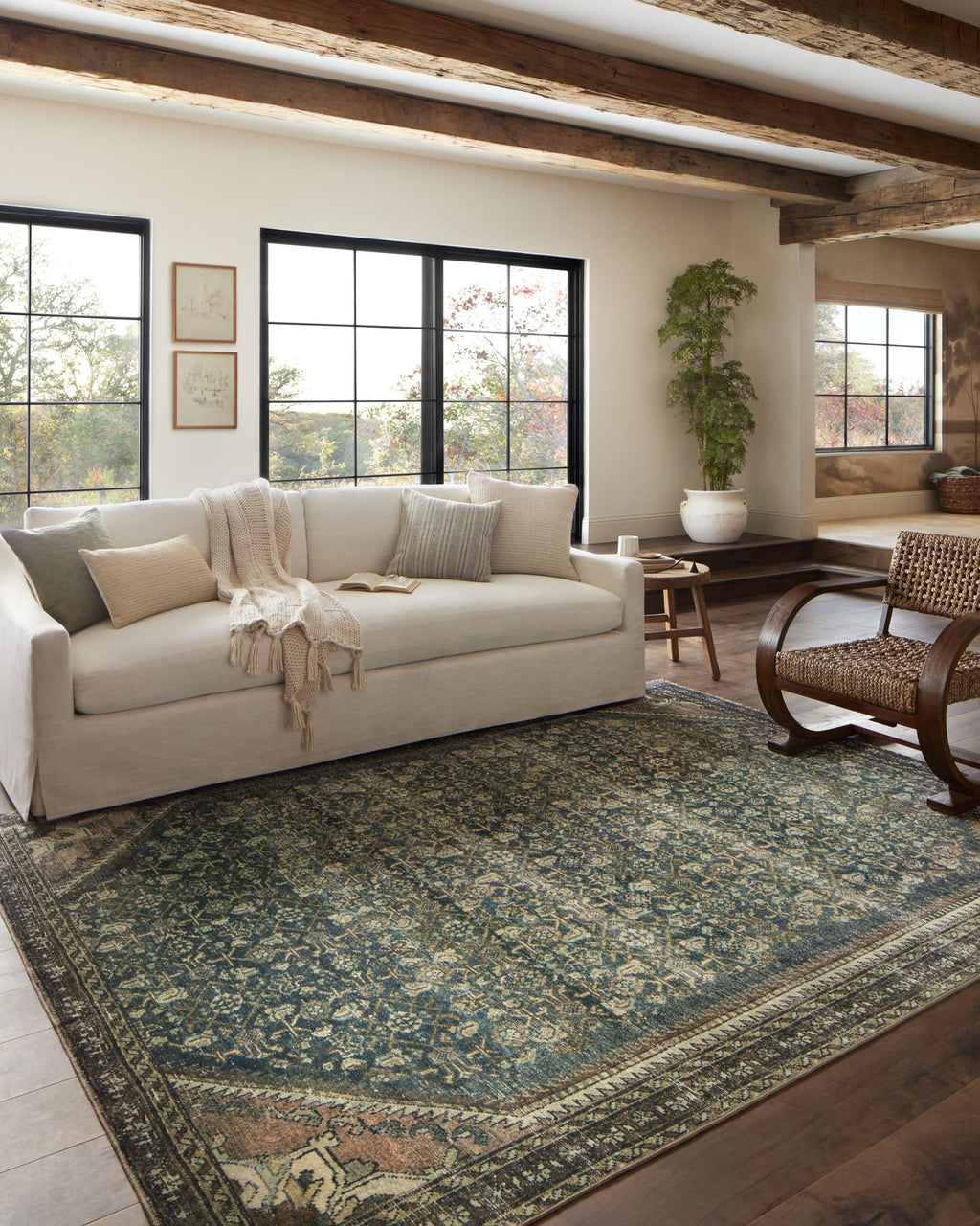 Mavelle Banks Denim Clay Rug area rug - View 10