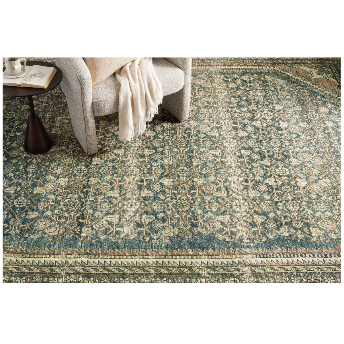 Mavelle Banks Denim Clay Rug area rug