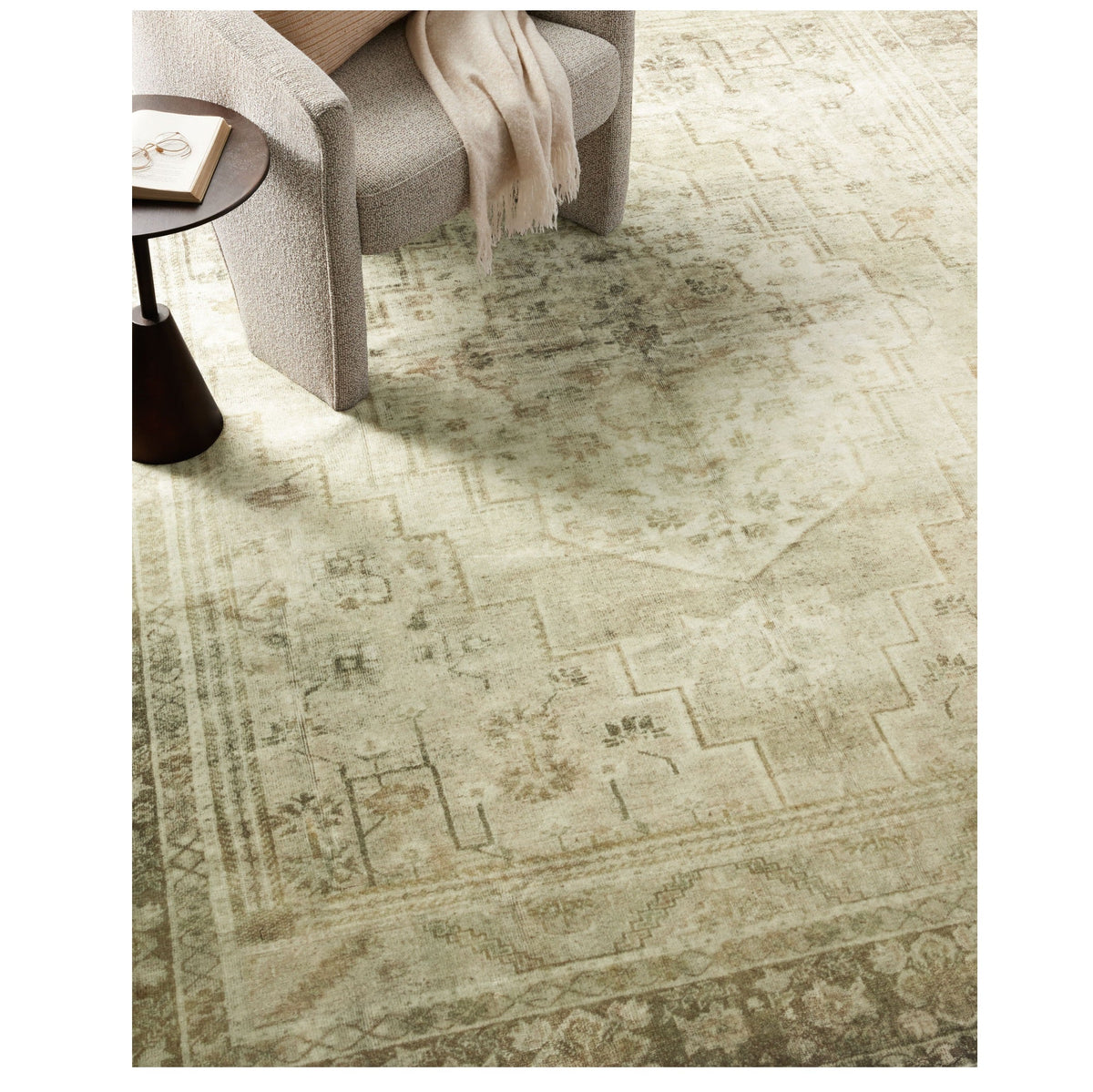Mavelle Banks Natural Granite Rug area rug