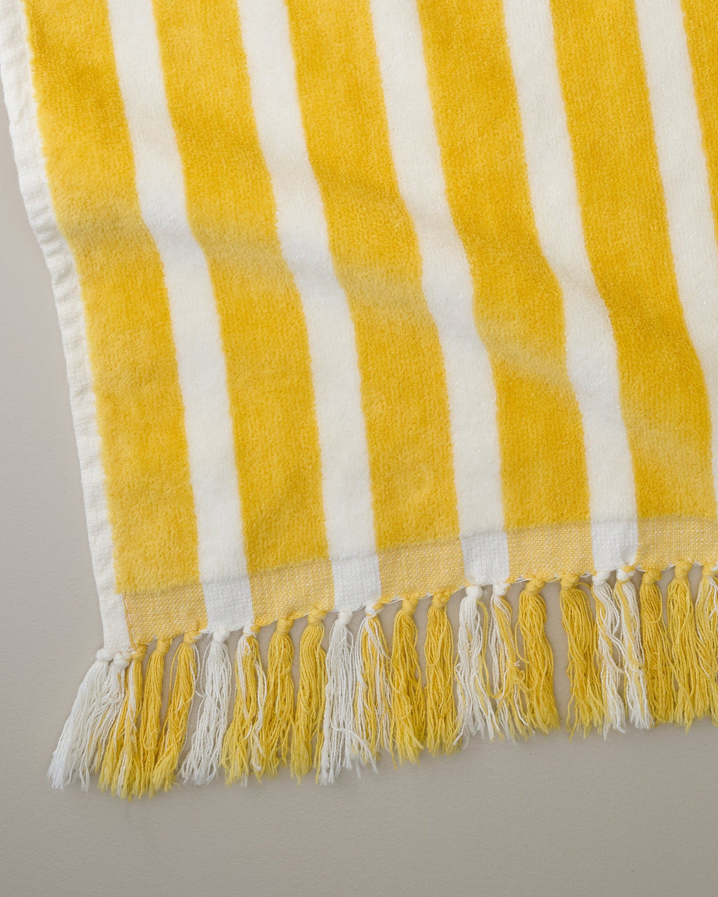 Mavelle Striped Beach & Picnic Blanket - Monaco Mimosa Outdoor Blanket throw blanket - Close-Up