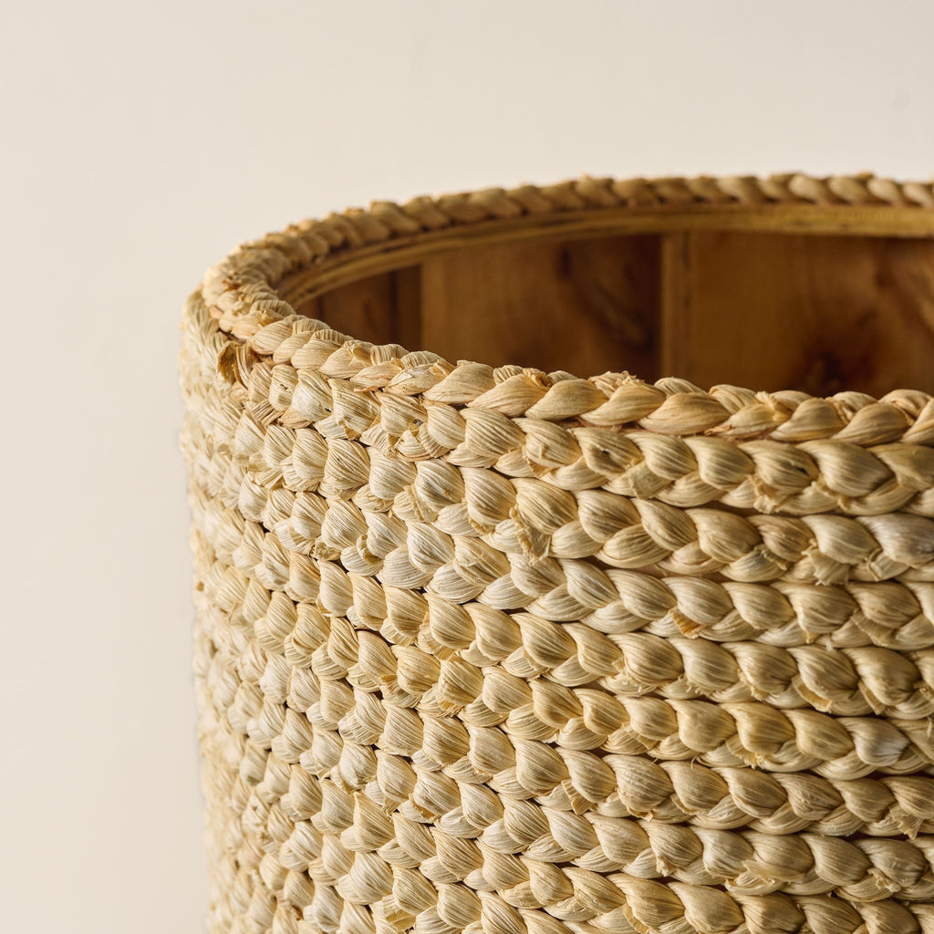 Mavelle Bleached Woven Plant Stands plant stand - Close-Up