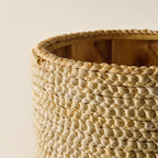 Mavelle Bleached Woven Plant Stands plant stand - Close-Up