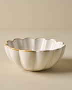 Mavelle Cream Scalloped Cereal Bowl bowl - Detail View