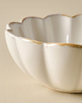 Mavelle Cream Scalloped Cereal Bowl bowl