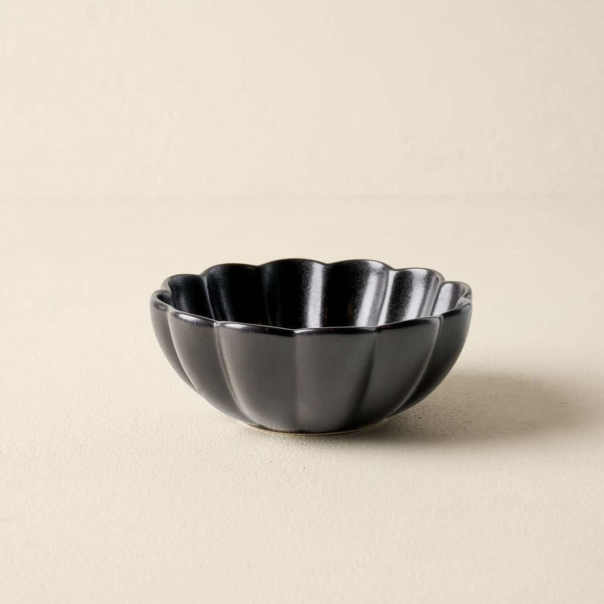 Mavelle Black Scalloped Cereal Bowl bowl - Detail View