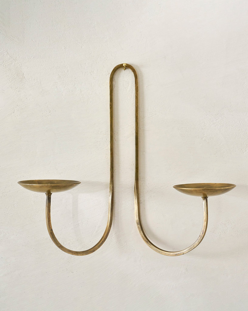 Mavelle Daniel Antique Brass Candle Sconce wall sconce - Styled in Room
