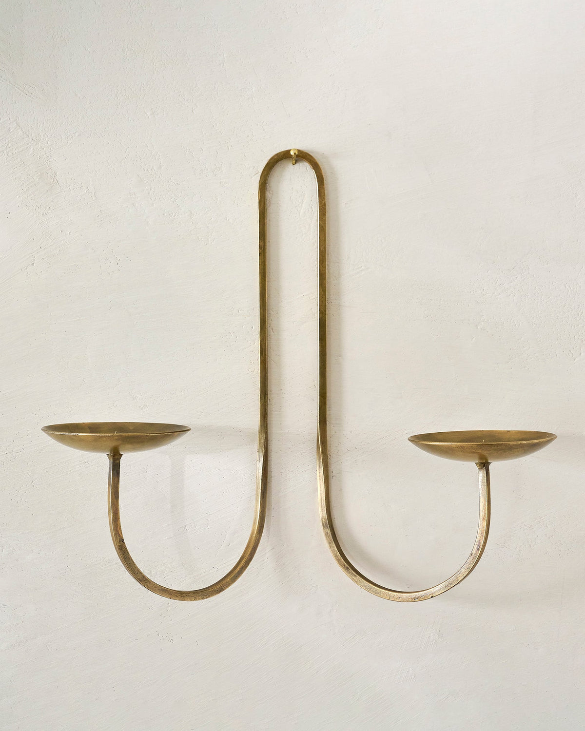 Mavelle Daniel Antique Brass Candle Sconce wall sconce - Styled in Room
