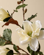 Mavelle Magnolia Spray faux floral stem - Detail View
