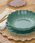 Mavelle Seagrass Scalloped Serving Bowl serving piece