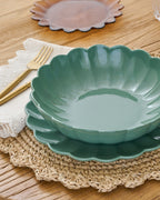 Mavelle Seagrass Scalloped Serving Bowl serving piece