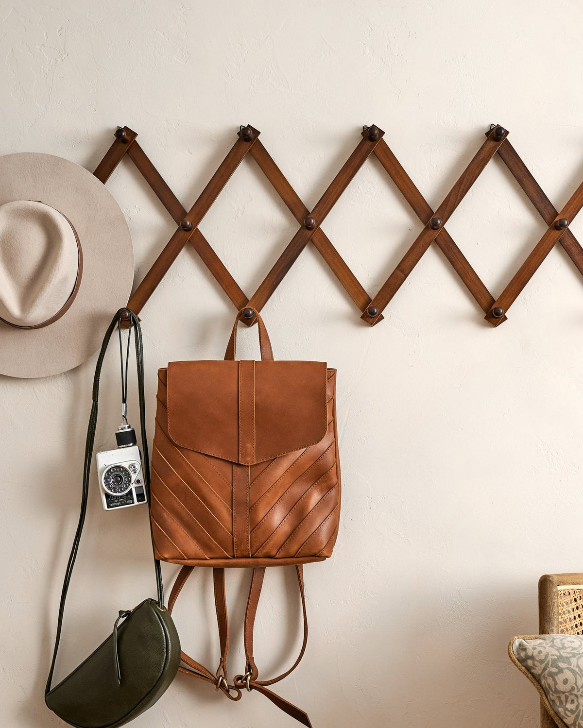 Mavelle Accordion Wooden Wall Hook wall hook - Detail View