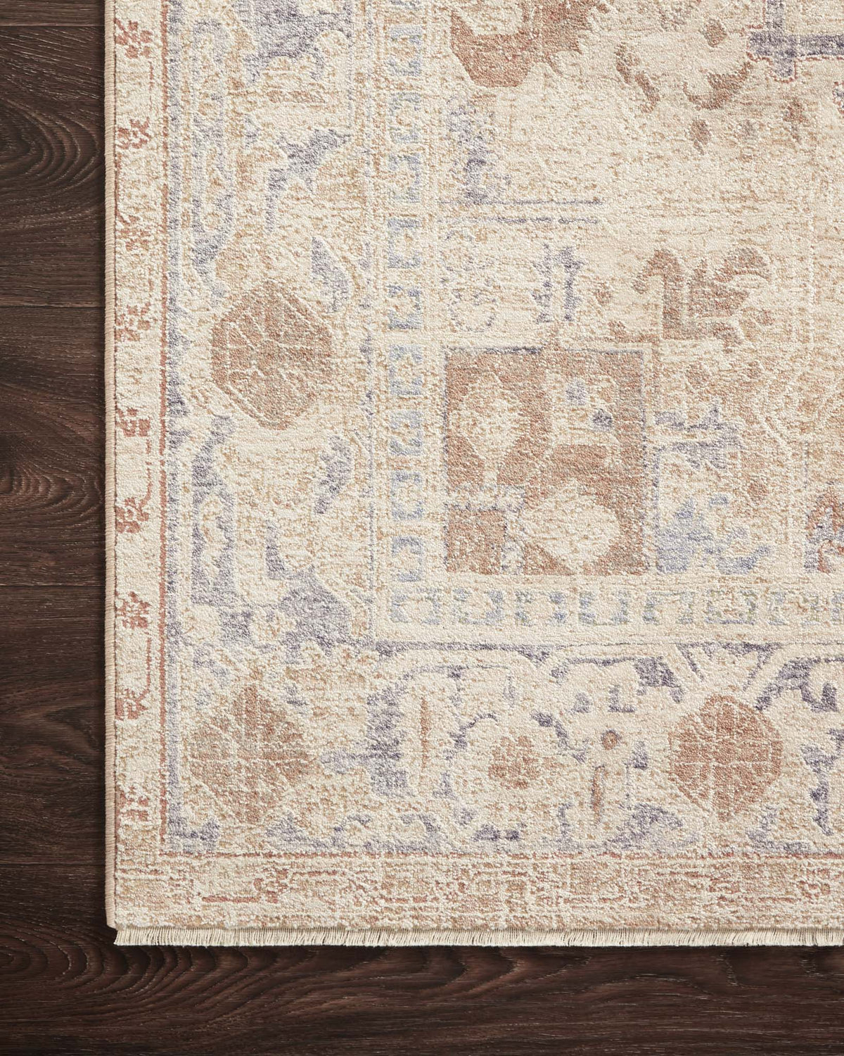 Mavelle Carlisle Beige Slate Rug area rug - Styled in Room