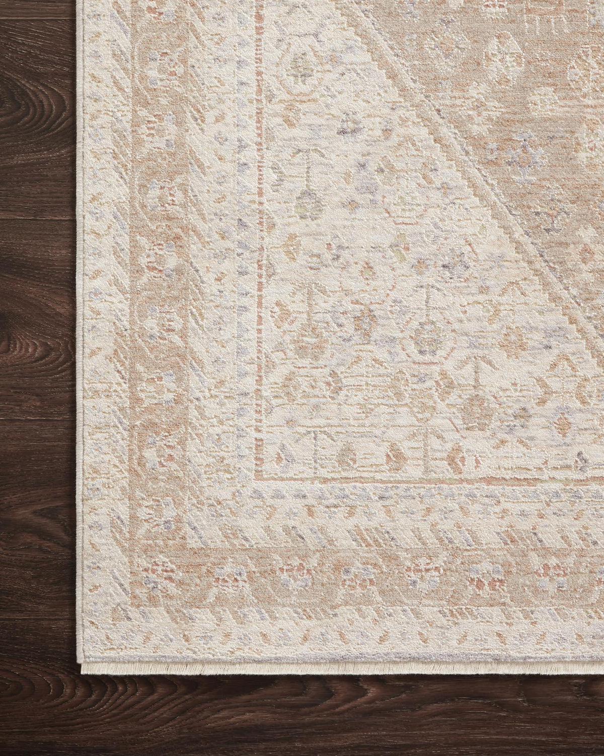 Mavelle Carlisle Taupe Ivory Rug area rug - Styled in Room