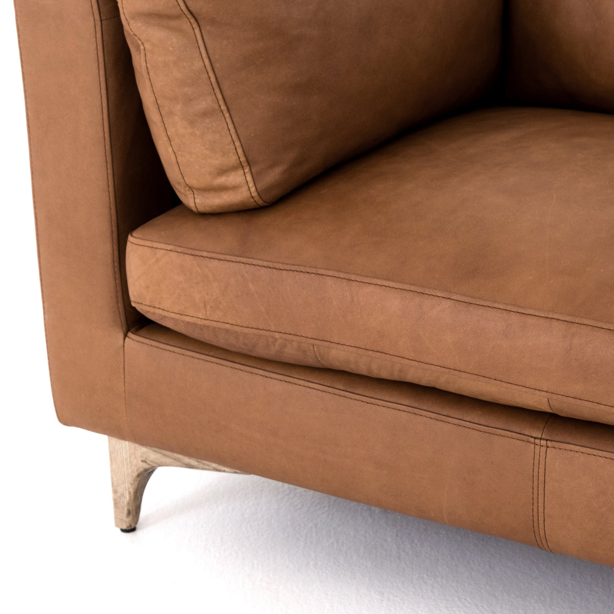 Mavelle Juniper Leather Sofa sofa - Close-Up