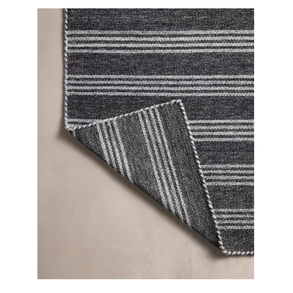 Mavelle Charlie Charcoal Grey Rug area rug - Side View