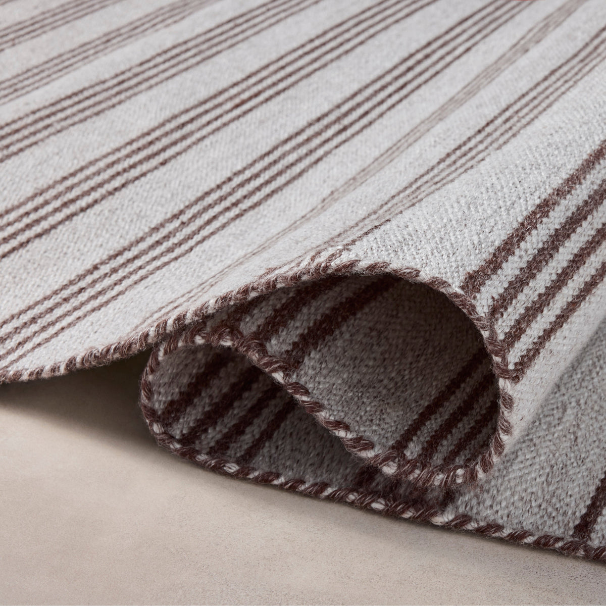 Mavelle Charlie Silver Bark Rug area rug - Styled in Room