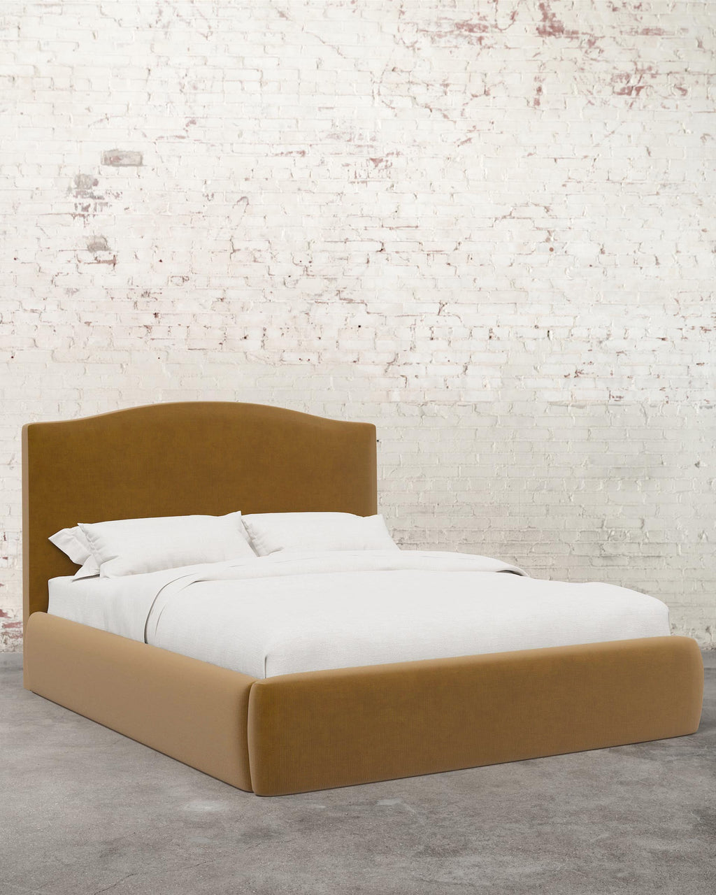 Mavelle Clara Velvet Upholstered Bed bed frame