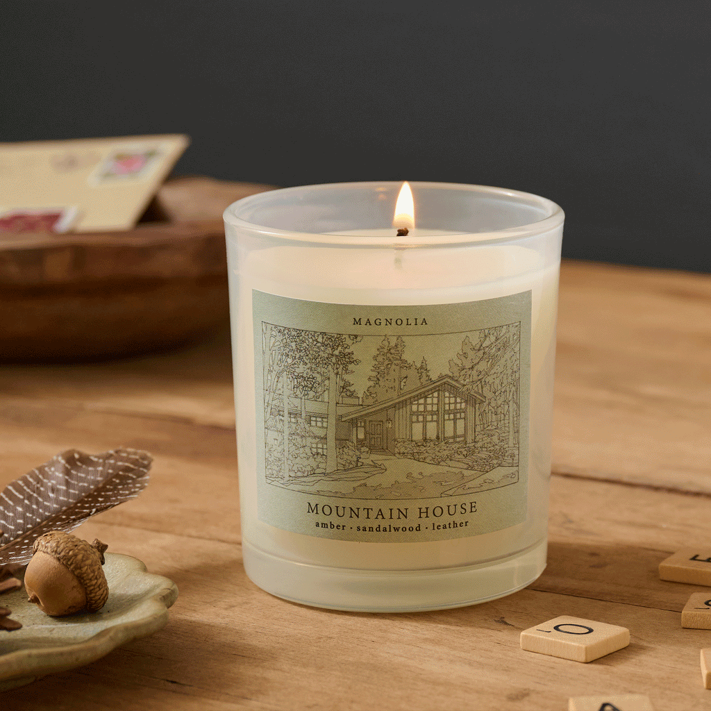 Mavelle The Mountain House Candle candle - Styled in Room