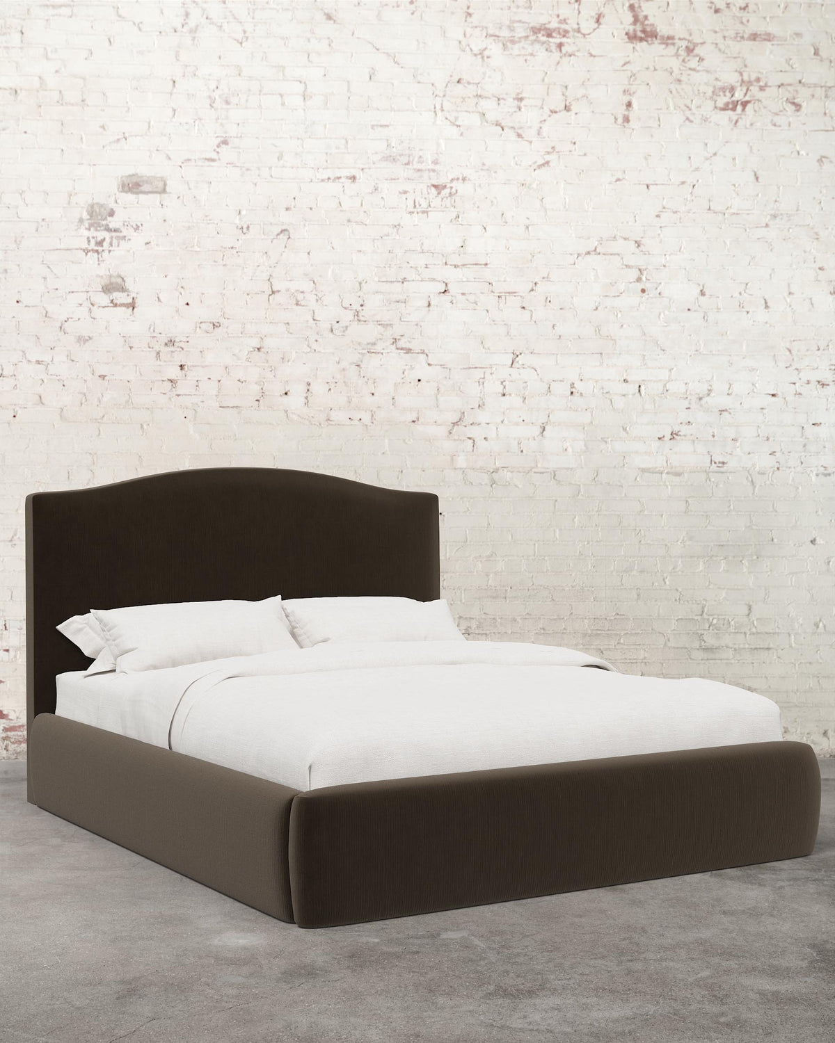 Mavelle Clara Velvet Upholstered Bed bed frame - Detail View
