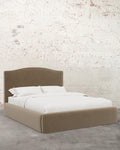 Mavelle Clara Velvet Upholstered Bed bed frame - Styled in Room