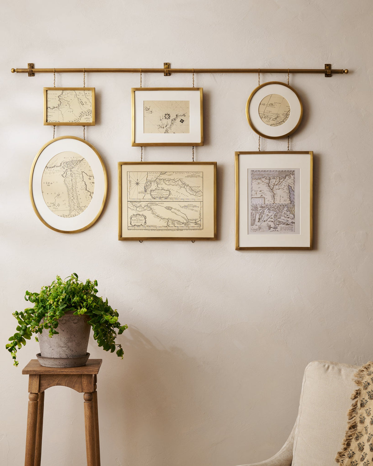 Mavelle Colleen Brass Rail Photo Gallery framed wall art - Detail View