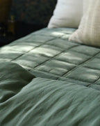 Mavelle Weekend Velvet Quilt - Dusty Green quilt - View 8