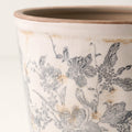Mavelle Grey and White Distressed Planter planter