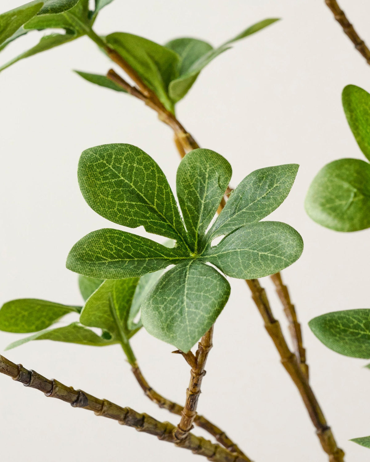 Mavelle Oversized Green Leaf Branch faux floral stem