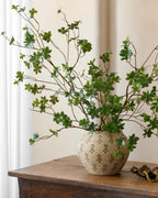 Mavelle Oversized Green Leaf Branch faux floral stem - Styled in Room