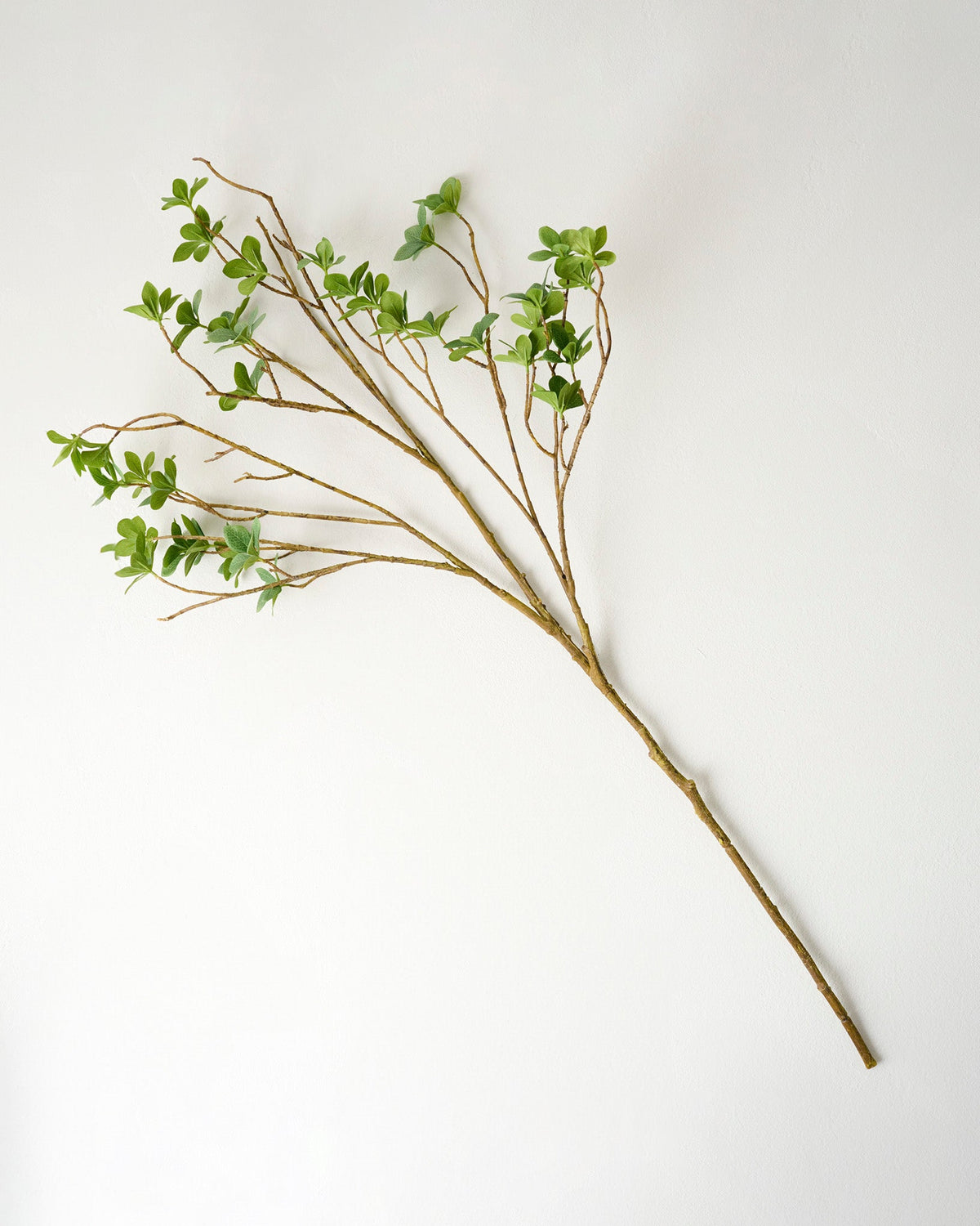 Mavelle Oversized Green Leaf Branch faux floral stem - Detail View