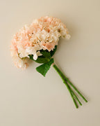 Mavelle Real Touch Hydrangea Bundle faux floral stem - Side View