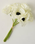 Mavelle Anemone Bouquet faux floral stem - Alternate View
