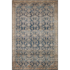 Mavelle Lenna Indigo Natural Rug area rug - Detail View