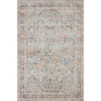 Mavelle Lenna Ocean Apricot Rug area rug - Detail View