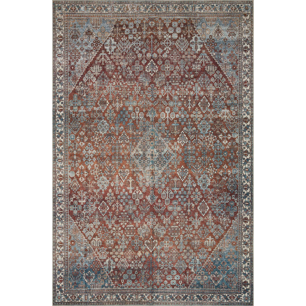 Mavelle Lenna Brick Sky Rug area rug - Detail View