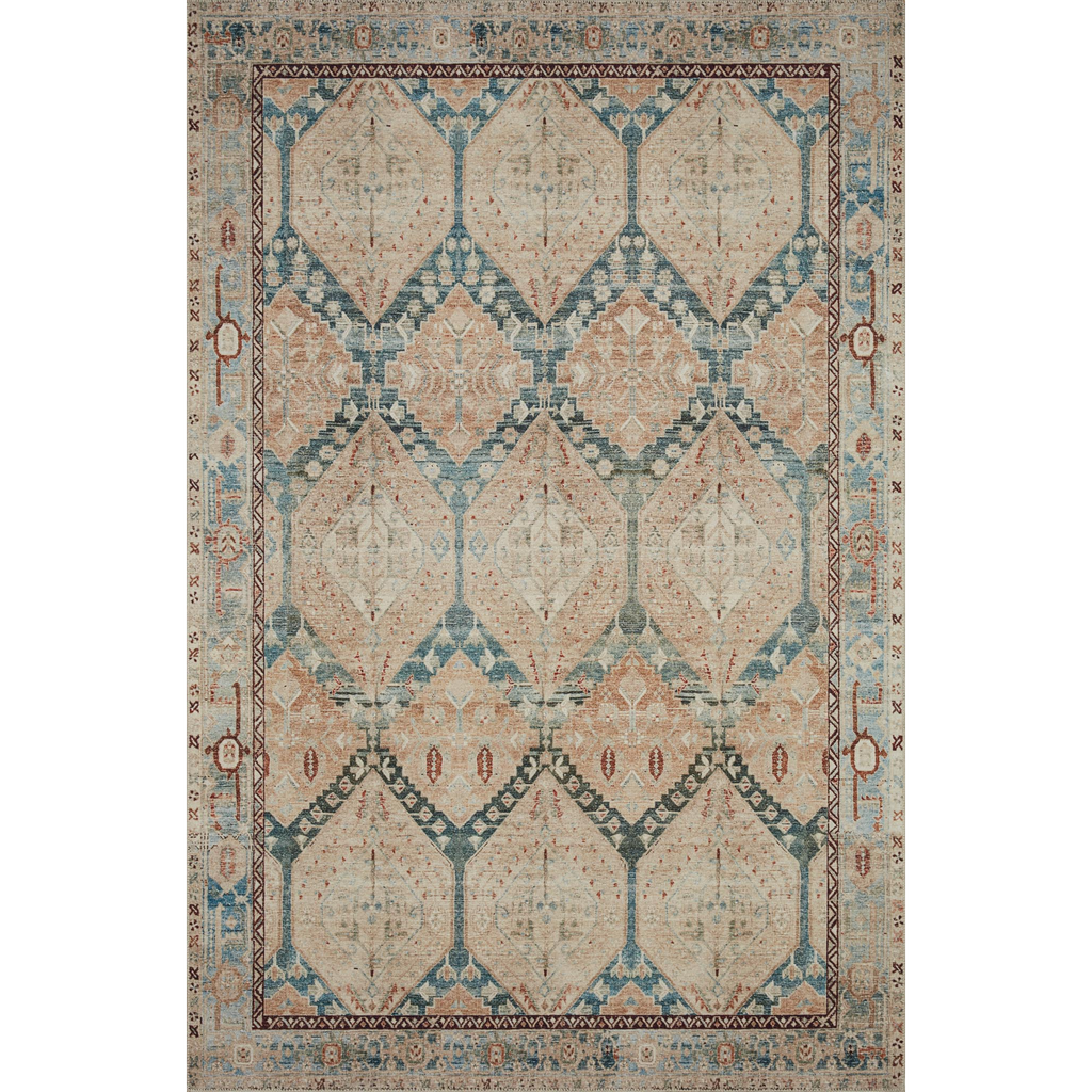Mavelle Lenna Denim Sand Rug area rug - Detail View