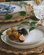 Mavelle French White Speckle Plate dinnerware set - Detail View