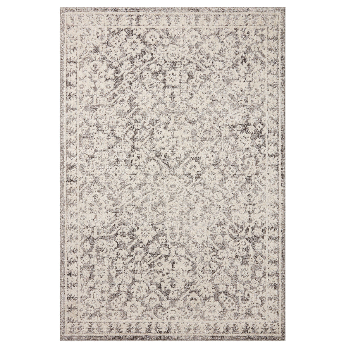 Mavelle Gigi Grey Ivory Rug area rug - Detail View
